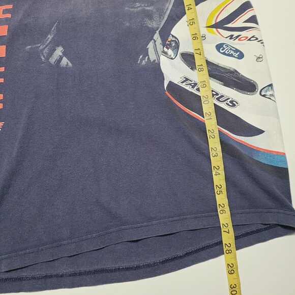Vtg Rusty Wallace Wraparound Penske Miller Racing NASCAR T-Shirt Size Large 90's - Picture 6 of 7